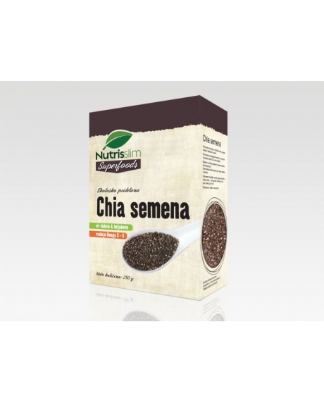 Seminte de chia negre 250 g - Nutrisslim Superfoods